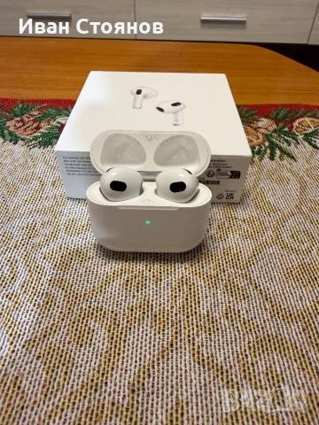 Слушалки AirPods 3 оригинални, снимка 2 - Bluetooth слушалки - 52711905