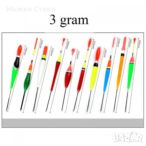 Подвижни плувки за риболов 10 модела, снимка 3 - Такъми - 39235593