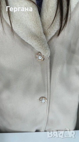 Стилно пухкаво палто, снимка 4 - Палта, манта - 53154687