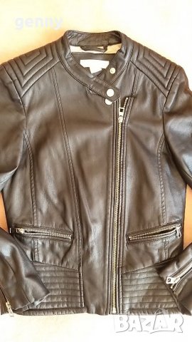 Намалена цена!Кожено яке H&M , 32 размер/ХС, отлично , снимка 6 - Якета - 37957051
