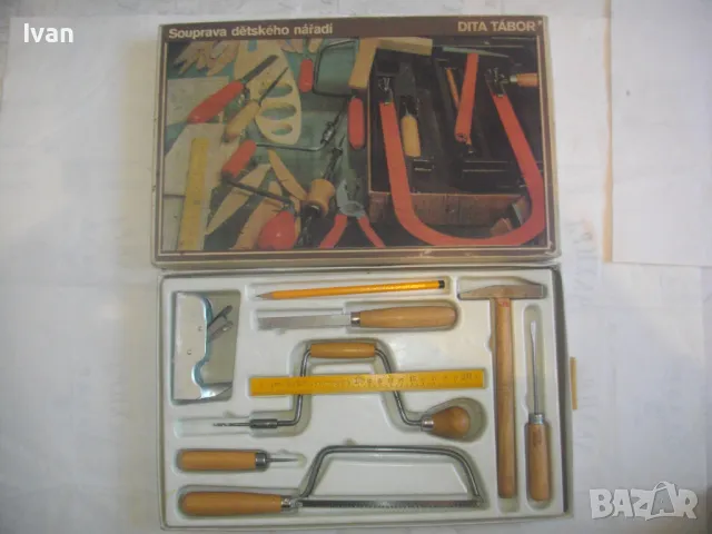Чехословакия НОВ КОМПЛЕКТ РЪЧНИ ИНСТРУМЕНТИ ТИП ДЕТСКИ ЗА ОБУЧЕНИЕ ПРАКТИКА Старо качество 9 броя , снимка 3 - Други инструменти - 47662328