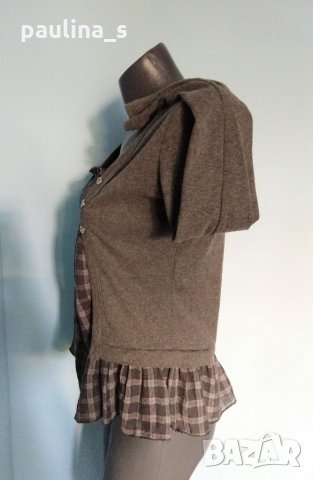 Еластична блузка с къдри / унисайз , снимка 7 - Блузи с дълъг ръкав и пуловери - 14136963