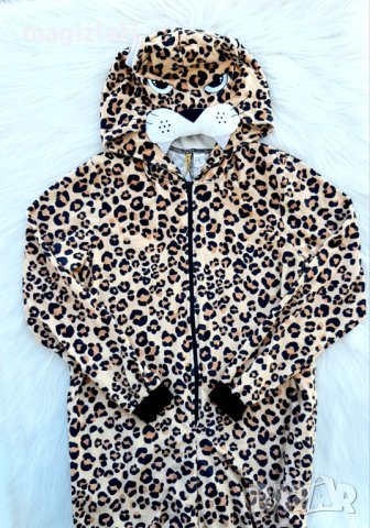 Гащеризон пижама H&M леопард S-M НОВА, снимка 12 - Нощници - 44112054