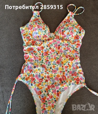 Цял дамски бански на флорарни мотиви, многоцветен, размер М M, снимка 10 - Бански костюми - 51092133