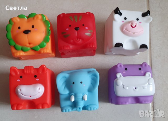 Играчки за баня,гумени кубчета,животни, снимка 4 - Други - 39647230
