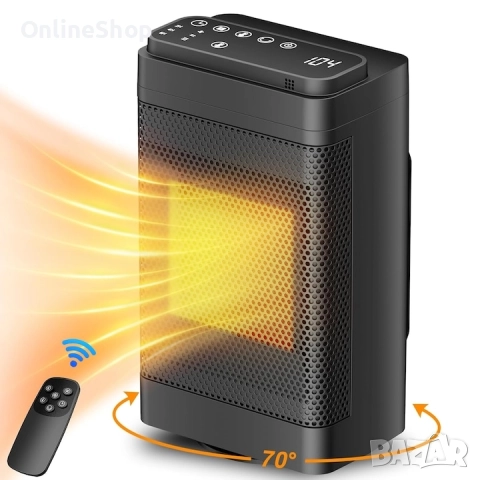 Вентилаторна печка HotVex Ceramic, 1500W, компактна, снимка 6 - Отоплителни печки - 52055245