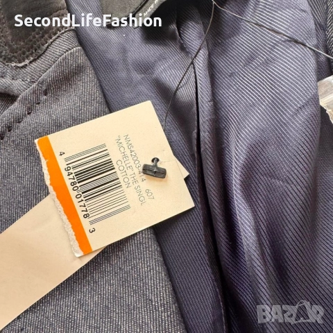 Дамско сако BCBG MaxAzria Michelle, размер S памучна вълна с едно копче, снимка 5 - Сака - 52461353