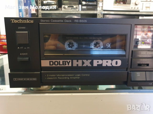 Касетен дек Technics RS-B505 В отлично техническо и визуално състояние., снимка 3 - Декове - 41332049