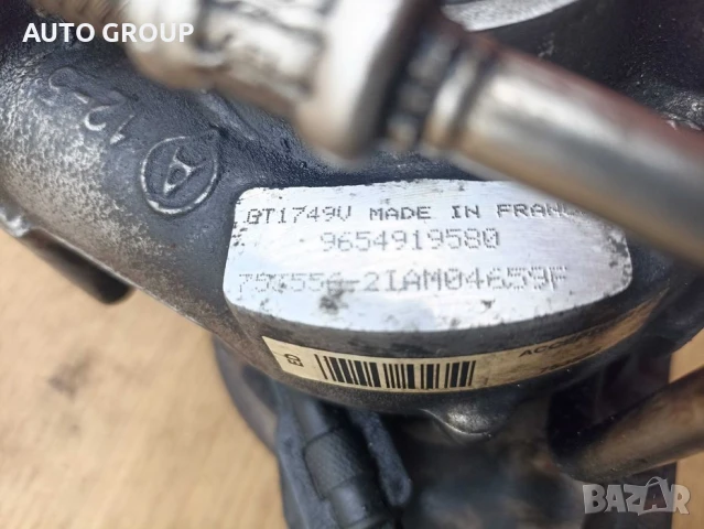 Турбo, турбокомпресор за Пежо, Ситроен 2.0HDI 136к.с. - GT1749V, снимка 5 - Части - 51351143