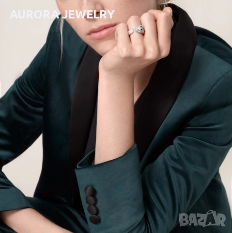 CARTIER Panthere de Cartier White Gold Full Diamonds Дамски Пръстен, снимка 11 - Пръстени - 52879572