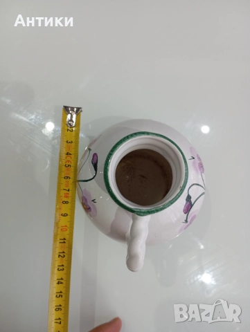 Стара керамична кана ръчно изработена , снимка 5 - Други - 52625396