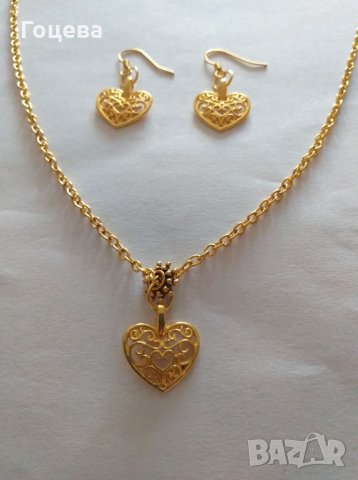 Подаръчен комплект "Сърце"., снимка 5 - Бижутерийни комплекти - 27249710