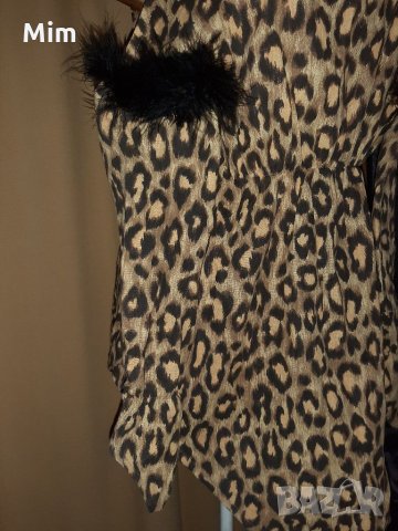 М/L Рокля-  жената тигър с опашка от черен пух и ръкавици за Хелоуин , снимка 6 - Рокли - 32451517
