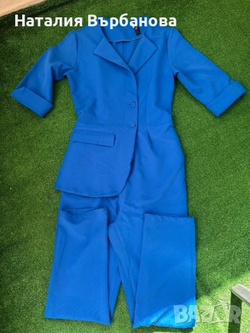 Стилен гащеризон в син цвят