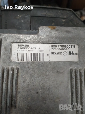 компютър , ECU RENAULT MEGANE 1.6 16V SIEMENS, S105300103A, HOM 7700860319, 7700102267 , снимка 3 - Части - 53043193