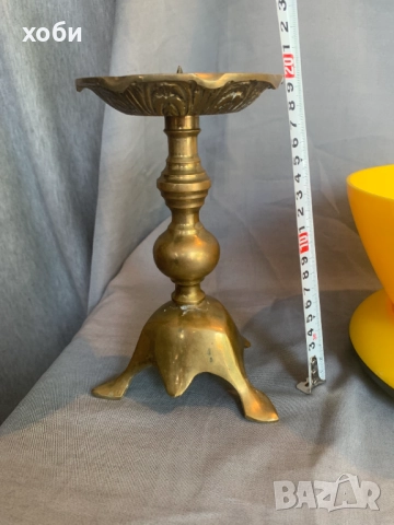 стар бронзов свещник , снимка 4 - Антикварни и старинни предмети - 51634895