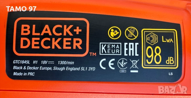 Black Decker GTC1845L - Нов акумулаторен храсторез 18V 5.0Ah, снимка 8 - Градинска техника - 52240468