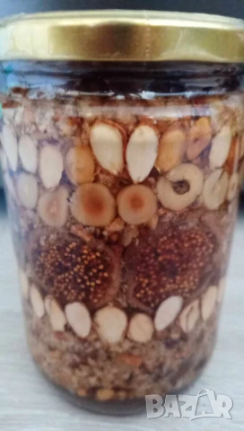 Турски десерт-ядки микс с мед смокиня 720 гр. - мощен имуностимулатор, снимка 2 - Други - 50695899