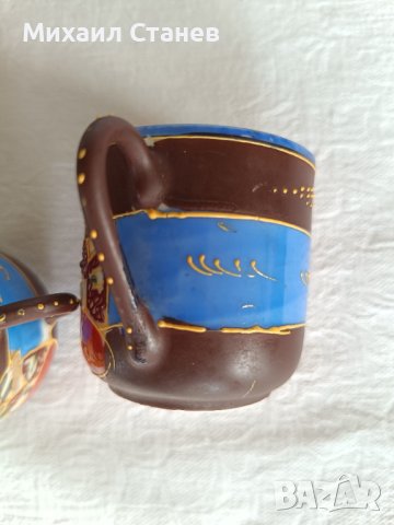 Японски Moriage сервиз за зелен чай / кафе от костен порцелан, снимка 10 - Сервизи - 43365772