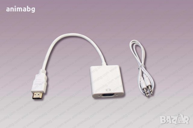 ANIMABG HDMI към VGA преобразувател с аудио 3.5мм