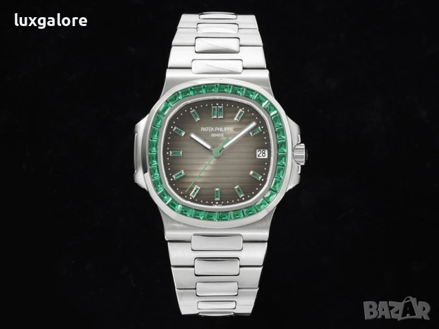 Мъжки часовник Patek Philippe Nautilus Ruby Bezel с автоматичен швейцарски механизъм