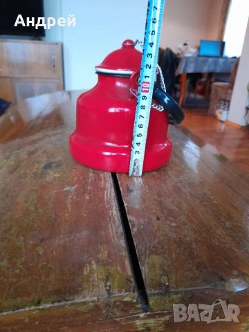 Стар емайлиран чайник #84, снимка 4 - Други ценни предмети - 53425015