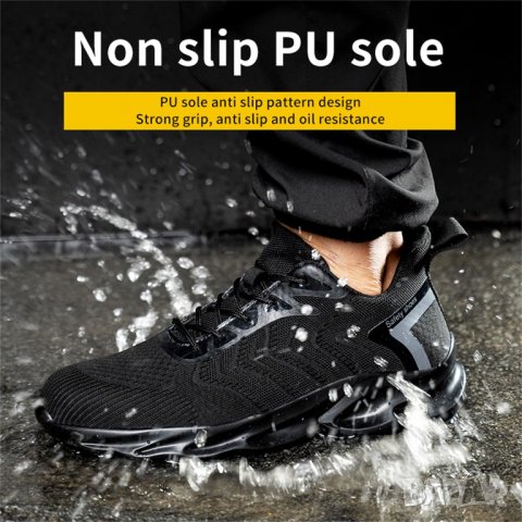 Работни обувки с метално бомбе - уникално леки от дишащ материал (Модел 276), снимка 12 - Други - 33620262