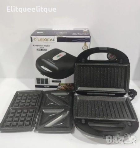 Грил - тостер, LEXICAL, 3В1, снимка 5 - Друга електроника - 52205202