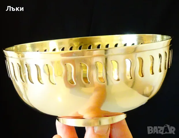 Масивна бронзова салатиера,купа,фруктиера. , снимка 3 - Антикварни и старинни предмети - 28752717