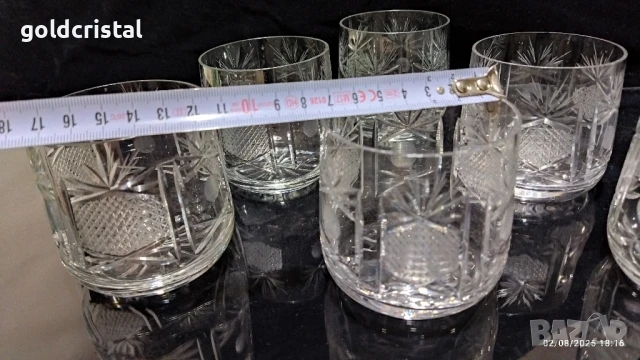 кристални чаши за уиски , снимка 4 - Антикварни и старинни предмети - 51247970