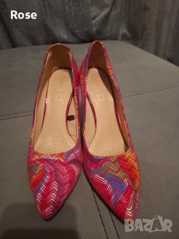 Дамски елегантни обувки 38 номер.Обувани един път ., снимка 2 - Маратонки - 52442491