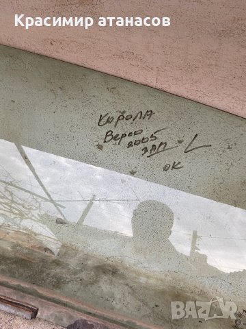 Странично стъкло Задни ляво за Тойота корола версо.2004-2008г, снимка 2 - Части - 40134353