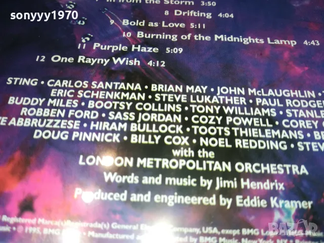 JIMI HENDRIX CD 1112241036, снимка 13 - CD дискове - 48303802