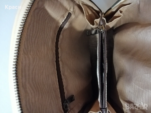 Малка розова кожена раничка Loretta , снимка 4 - Раници - 53355482