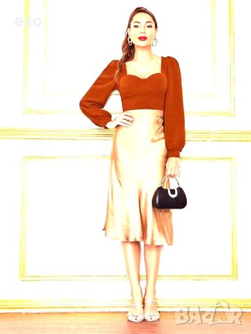 Секси дамска блуза , Елегантна дамска блуза, Топ керемида, снимка 3 - Блузи с дълъг ръкав и пуловери - 42989456