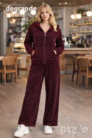 Дамски комплект от кадифе, снимка 2 - Спортни екипи - 52990913