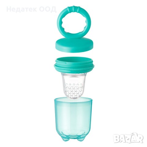 Силиконова залъгалка за храна, Тюркоазена, за плодове, снимка 3 - Прибори, съдове, шишета и биберони - 43667431