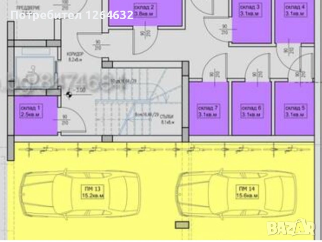двойно парко място на -1 ниво, снимка 6 - Гаражи и паркоместа - 53399940