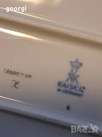немско порцеланово плато с рози Kaiser porcelain    15/2, снимка 9 - Сервизи - 48966920