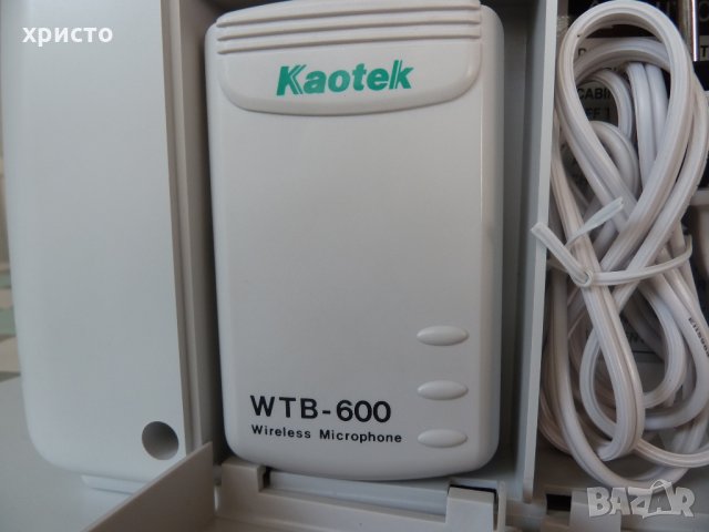 Kaotek WMA-168 B устройство с вграден усилвател и микрофон ново, снимка 5 - Други - 26767964