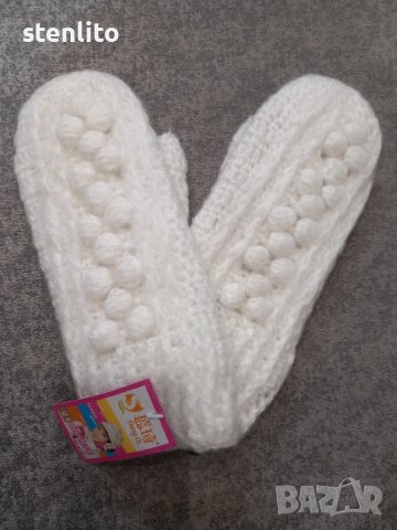 Плетени ръкавици с един пръст, снимка 2 - Шапки, шалове и ръкавици - 43997543