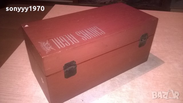 CHIVAS REGAL-ДЪРВЕНА КУТИЯ-24Х12Х11СМ-ВНОС ШВЕЦИЯ, снимка 4 - Колекции - 28046350