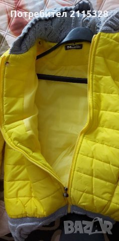 Зимно яке с плетена качулка, снимка 3 - Якета - 32222868