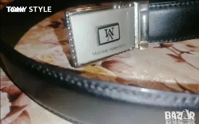 MONIKA VALENTINO Оригинал Италиански Дамски Автоматичен Нов Колан от Естествена Кожа 120см , снимка 2 - Колани - 53435189