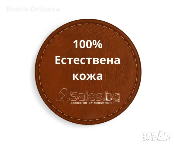 Черна стилна дамска чанта от естествена к. с капак - Elis, снимка 8 - Чанти - 48055102