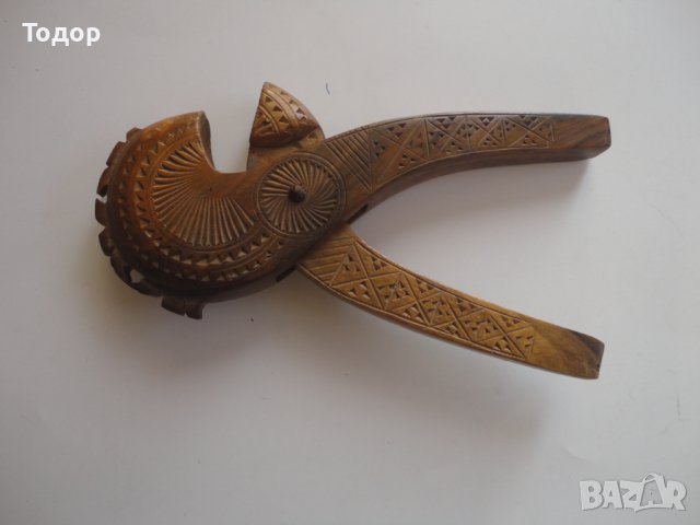 Старинна дървена лешникотрошачка дърворезба , снимка 5 - Антикварни и старинни предмети - 43558373