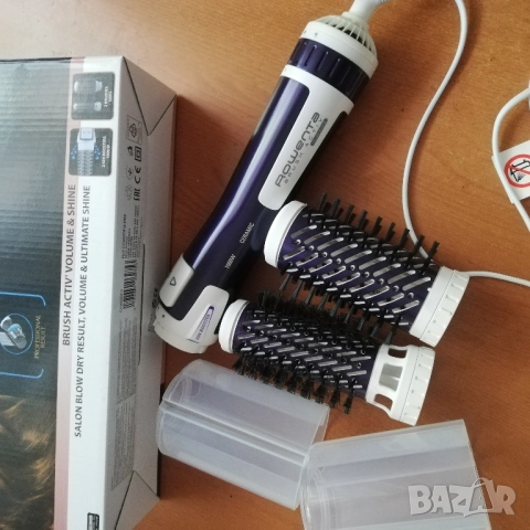 Rowenta brush activ четка въртяща се за коса с горещ въздух , снимка 3 - Преси за коса - 51497719