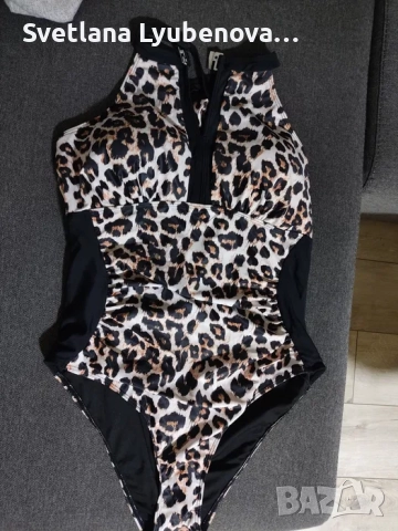 Нов бански костюм от една част с леопардов принт, снимка 6 - Бански костюми - 52244361