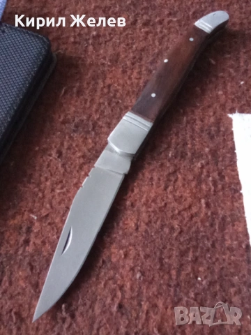 Сгъваем нож с кожена калъфка 53806, снимка 10 - Антикварни и старинни предмети - 53503766