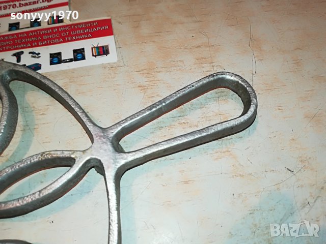 РЕТРО ПОСТАВКА-АЛУМИНИЕВА 0609221639, снимка 7 - Антикварни и старинни предмети - 37918631